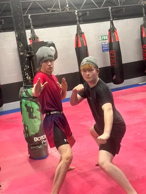 Me and my fat ginger bro after training
